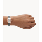 Emporio Armani Analog Gray Dial And Leather Strap Women Watch AR11504