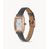 Emporio Armani Analog Gray Dial And Leather Strap Women Watch AR11504