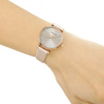 EMPORIO ARMANI RETRO AR1681 BEIGE LEATHER STRAP WOMEN’S WATCH - H2 Hub Watches