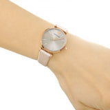 EMPORIO ARMANI RETRO AR1681 BEIGE LEATHER STRAP WOMEN’S WATCH - H2 Hub Watches