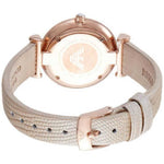EMPORIO ARMANI RETRO AR1681 BEIGE LEATHER STRAP WOMEN’S WATCH - H2 Hub Watches