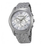 EMPORIO ARMANI CHRONOGRAPH SILVER STAINLESS STEEL AR1702 MEN’S WATCH - H2 Hub Watches