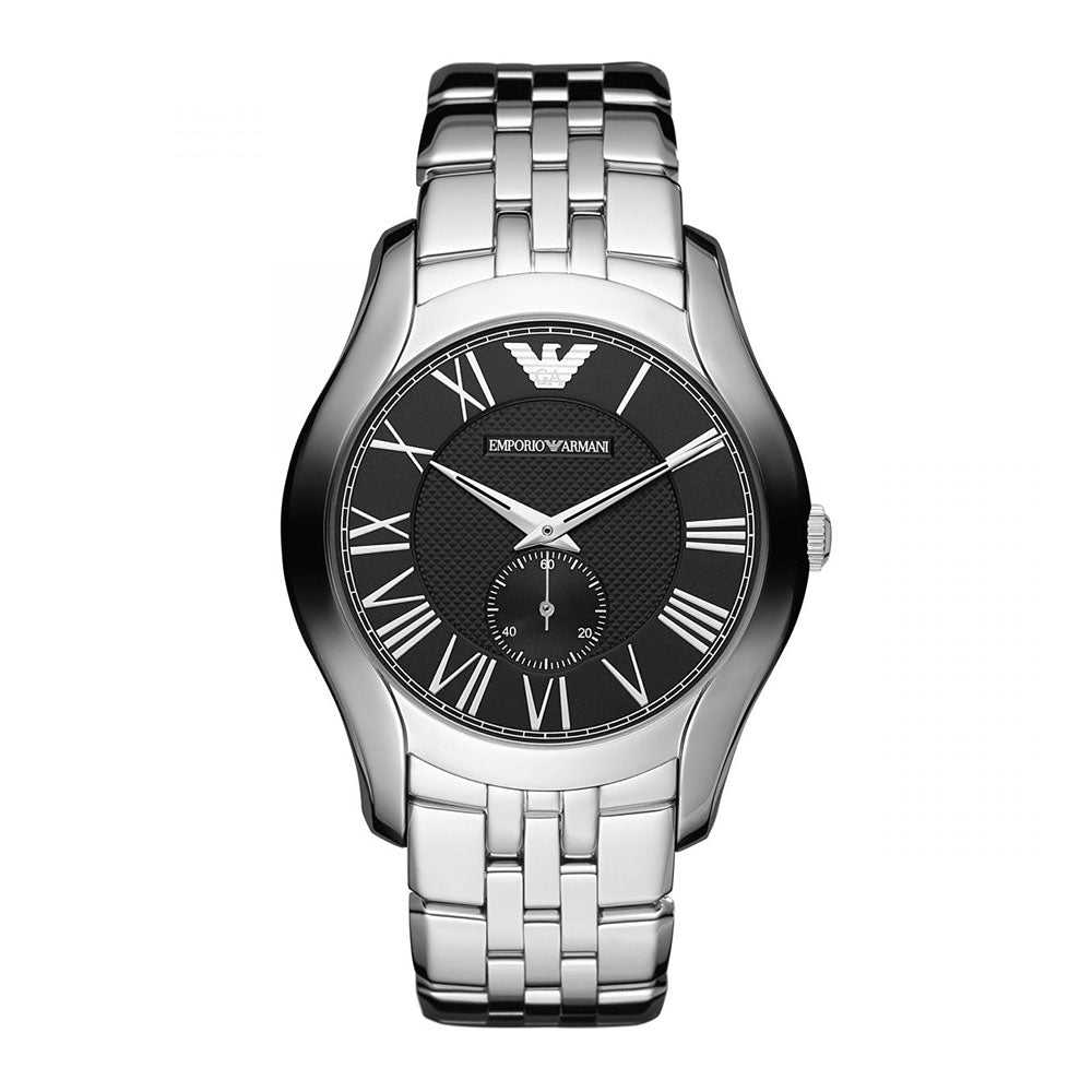 EMPORIO ARMANI ANALOG QUARTZ SILVER STAINLESS STEEL AR1706 MEN’S WATCH - H2 Hub Watches