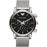 EMPORIO ARMANI CHRONOGRAPH LEATHER STRAP AR1811 MEN'S WATCH