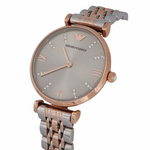 EMPORIO ARMANI CLASSIC ANALOG QUARTZ TWO TONE STAINLESS STEEL AR1840 WOMEN’S WATCH - H2 Hub Watches