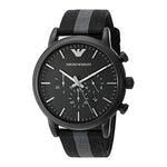 EMPORIO ARMANI LUIGI CHRONOGRAPH BLACK MESH STRAP AR1948 MEN'S WATCH - H2 Hub Watches