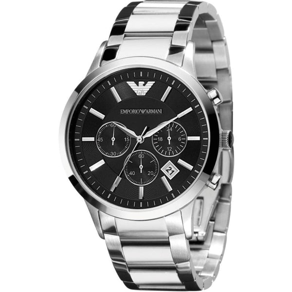 EMPORIO ARMANI CLASSIC AR2434 STAINLESS STEEL WRIST MEN'S WATCH