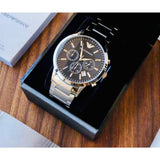 EMPORIO ARMANI CLASSIC AR2434 STAINLESS STEEL WRIST MEN'S WATCH