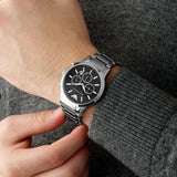 EMPORIO ARMANI CLASSIC AR2434 STAINLESS STEEL WRIST MEN'S WATCH
