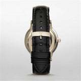 EMPORIO ARMANI CLASSIC BLACK LEATHER STRAP STAINLESS STEEL AR2468 MEN'S WATCH - H2 Hub Watches