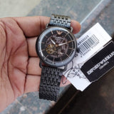 EMPORIO ARMANI AR60025 BLACK STAINLESS STEEL MEN'S WATCH