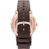EMPORIO ARMANI AR60027 MULTIFUNCTION BROWN LEATHER MEN'S WATCH
