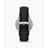 EMPORIO ARMANI AR60038 BLACK LEATHER MEN'S WATCH