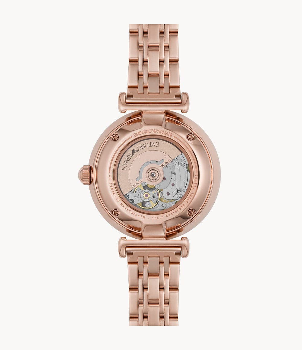 Emporio Armani AR60043 Rose Gold Stainless Steel Ladies Watch – H2 Hub