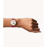 EMPORIO ARMANI AR60048 RED LEATHER WOMEN WATCH