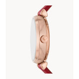 EMPORIO ARMANI AR60048 RED LEATHER WOMEN WATCH