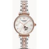 EMPORIO ARMANI MECCANICO AR60049 TWO-TONE STAINLESS STEEL WOMEN WATCH