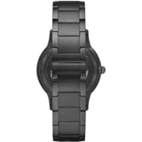 Emporio Armani Automatic Blue Dial With Gray Stainless Steel Strap Men Watch AR60056