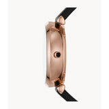 Emporio Armani Automatic Black Dial And Leather Strap Men Watch AR60064