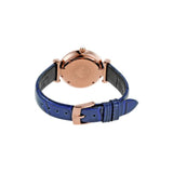 EMPORIO ARMANI TWO-HAND BLUE LEATHER WATCH AND EARRING GIFT SET WOMEN'S WATCH AR80053