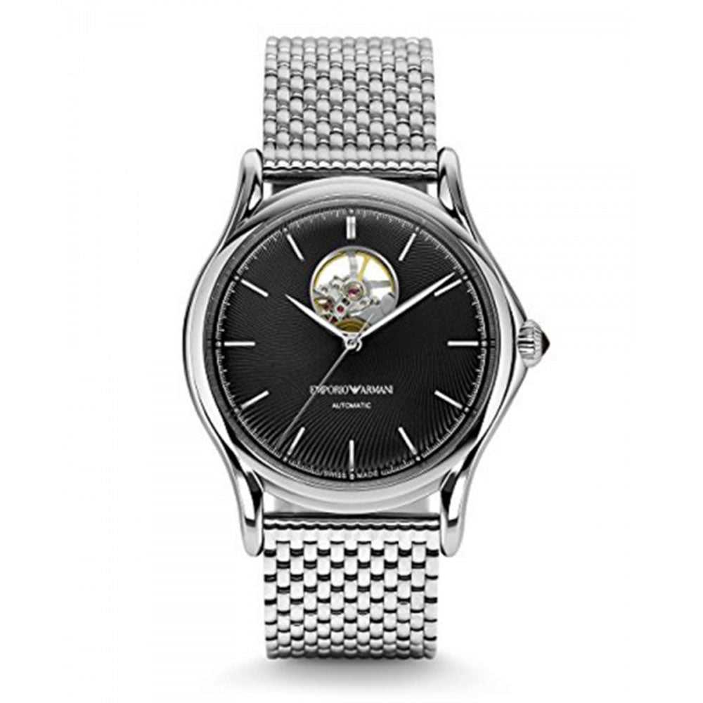 EMPORIO ARMANI ANALOG QUARTZ SILVER STAINLESS STEEL ARS3300 MEN'S WATCH - H2 Hub Watches