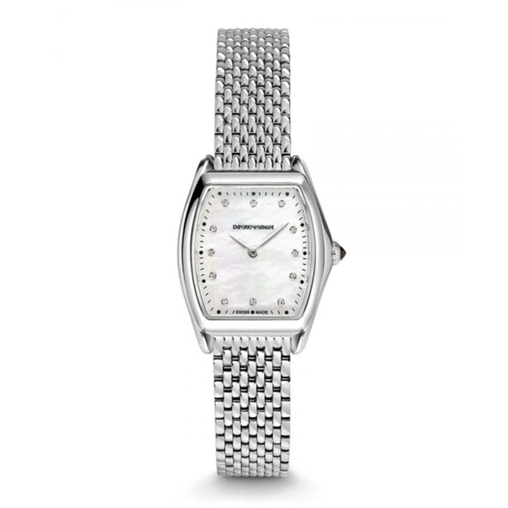 EMPORIO ARMANI ANALOG QUARTZ SILVER STAINLESS STEEL ARS7700 WOMEN'S WATCH - H2 Hub Watches