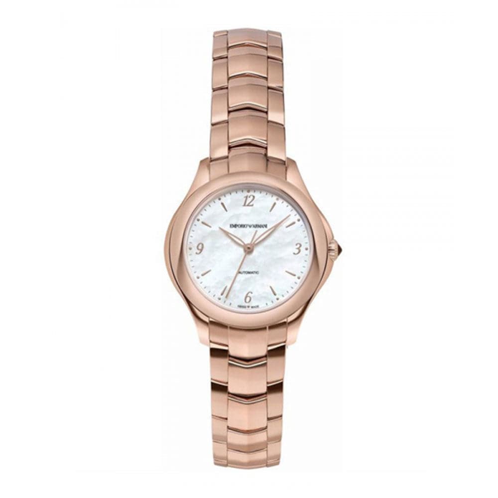 EMPORIO ARMANI ESEDRA AUTOMATIC ROSE GOLD STAINLESS STEEL ARS8552 WOMEN'S WATCH - H2 Hub Watches