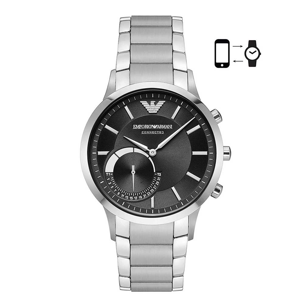 EMPORIO ARMANI CONNECTED ART3000 BLACK HYBRID MEN'S SMARTWATCH - H2 Hub Watches