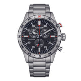 Citizen Eco-Drive Chronograph Silver Stainless Steel Strap Men Watch AT2520-89E