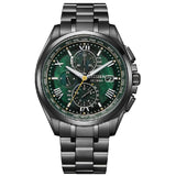 Citizen Attesa Chronograph Black Stainless Steel Strap Men Watch AT8049-61W