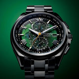 Citizen Attesa Chronograph Black Stainless Steel Strap Men Watch AT8049-61W