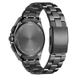 Citizen Attesa Chronograph Black Stainless Steel Strap Men Watch AT8049-61W