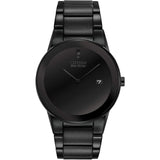 CITIZEN ECO-DRIVE AU1065-58E AXIOM BLACK STAINLESS STEEL BRACELET STRAP MEN'S WATCH