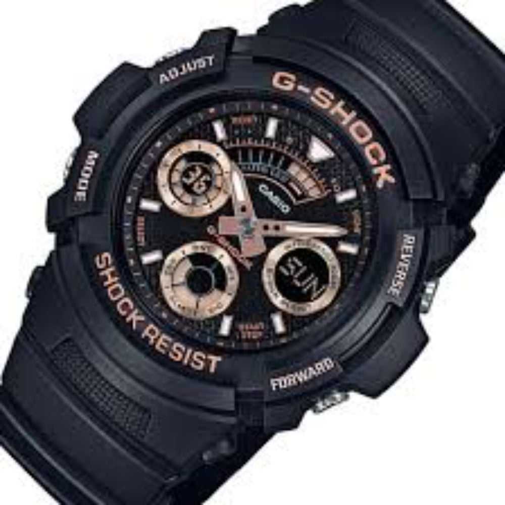 CASIO G-SHOCK AW-591GBX-1A4DR DIGITAL QUARTZ BLACK RESIN MEN'S WATCH - H2 Hub Watches