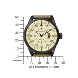 CITIZEN ECO-DRIVE AW1365-19P KHAKI NYLON STRAP MEN'S WATCH