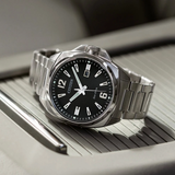 CITIZEN ECO-DRIVE BLACK DIAL STAINLESS STEEL MEN WATCH AW1720-51E