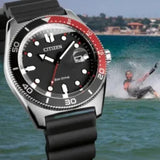 Citizen Eco Drive Black Resin Strap Men Watch AW1769-10E