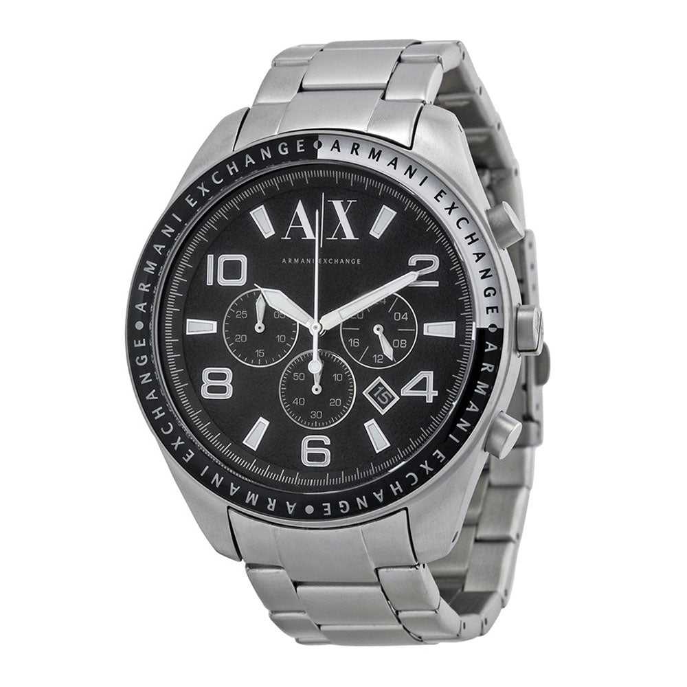 ARMANI EXCHANGE CHRONOGRAPH SILVER STAINLESS STEEL AX1254 MEN'S WATCH - H2 Hub Watches