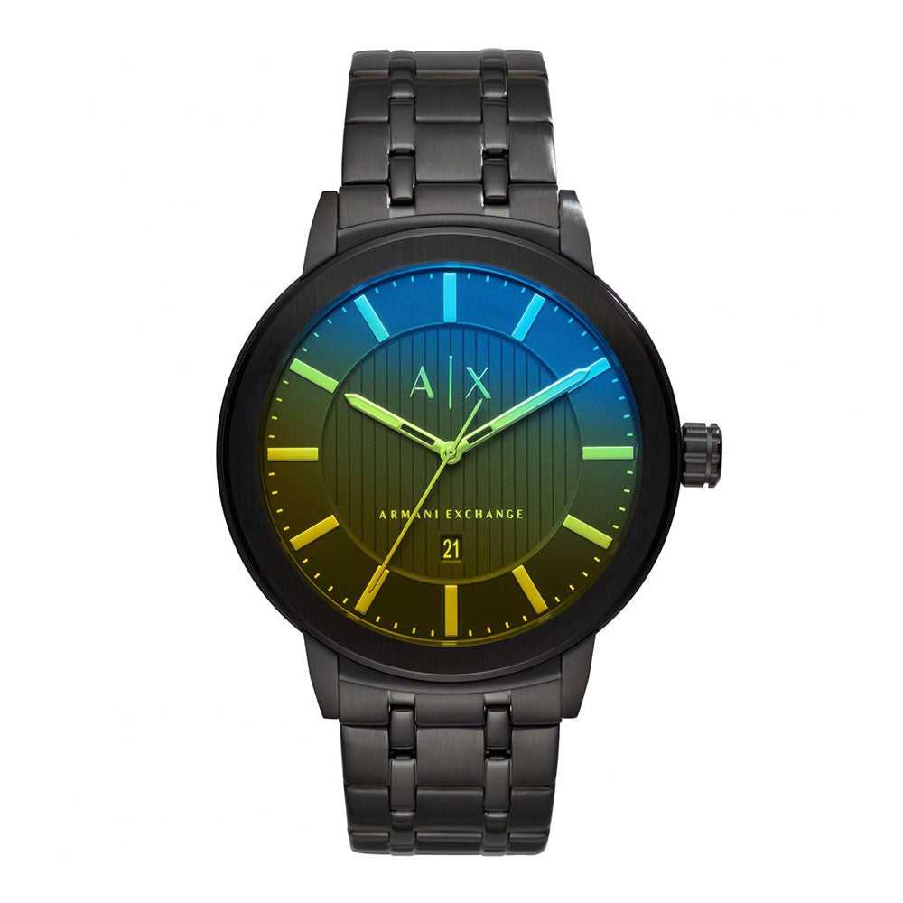 ARMANI EXCHANGE ANALOG QUARTZ BLACK STAINLESS STEEL AX1461 MEN'S WATCH - H2 Hub Watches