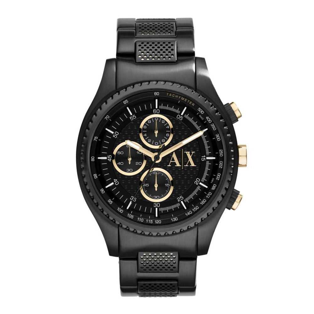 ARMANI EXCHANGE CHRONOGRAPH BLACK STAINLESS STEEL AX1604 MEN'S WATCH - H2 Hub Watches
