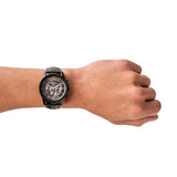 ARMANI EXCHANGE AX1724 BLACK LEATHER MEN WATCH