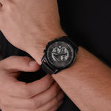 ARMANI EXCHANGE AX1724 BLACK LEATHER MEN WATCH