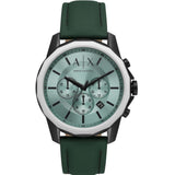 ARMANI EXCHANGE AX1725 GREEN LEATHER MEN WATCH