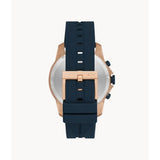 ARMANI EXCHANGE CHRONOGRAPH BLUE SILICONE BLUE SILICONE MEN'S WATCH