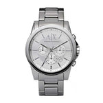 ARMANI EXCHANGE CHRONOGRAPH SILVER STAINLESS STEEL AX2058 MEN'S WATCH - H2 Hub Watches