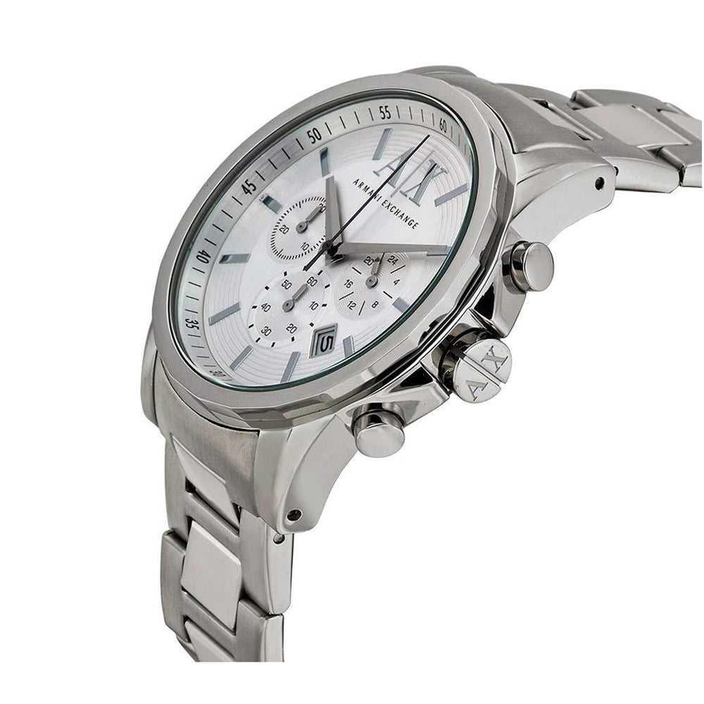 ARMANI EXCHANGE CHRONOGRAPH SILVER STAINLESS STEEL AX2058 MEN S WATCH H2 Hub