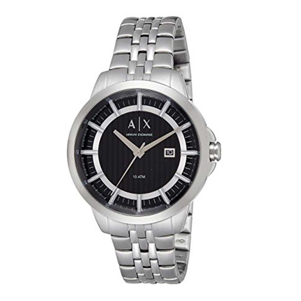 ARMANI EXCHANGE ANALOG QUARTZ SILVER STAINLESS STEEL AX2260 MEN'S WATCH - H2 Hub Watches