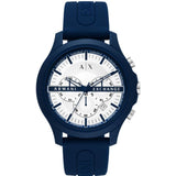 ARMANI EXCHANGE AX2437 BLUE SILICONE STRAP MEN WATCH