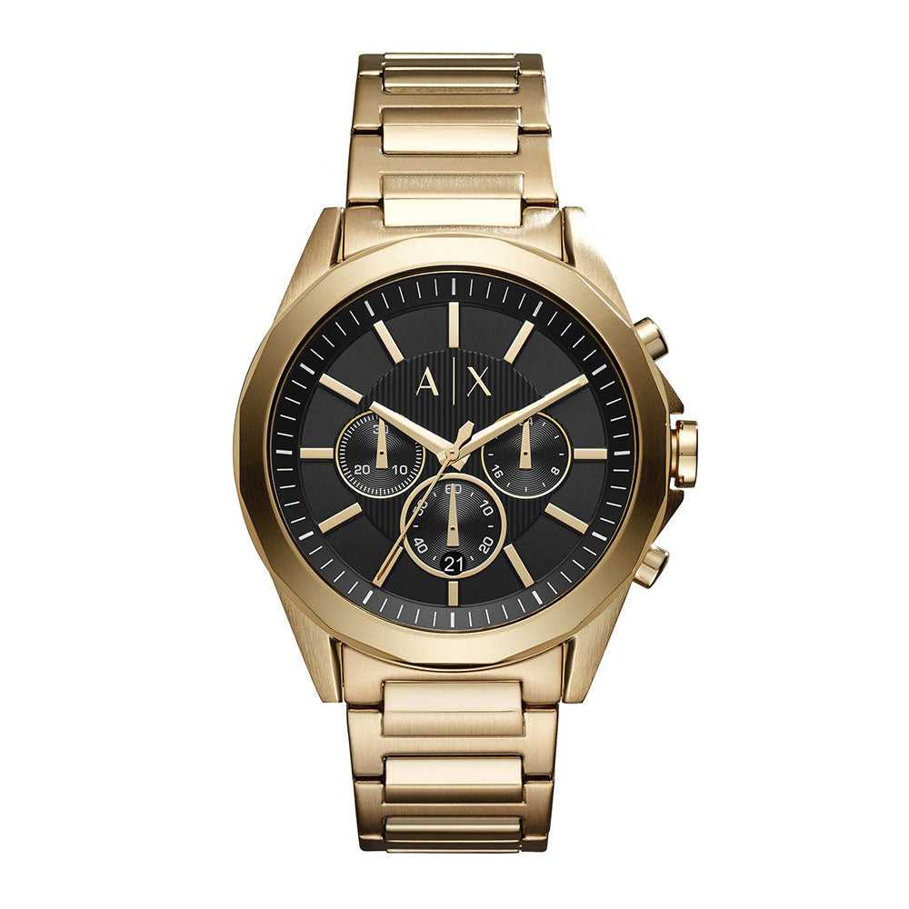 ARMANI EXCHANGE CHRONOGRAPH GOLD STAINLESS STEEL AX2611 MEN'S WATCH - H2 Hub Watches