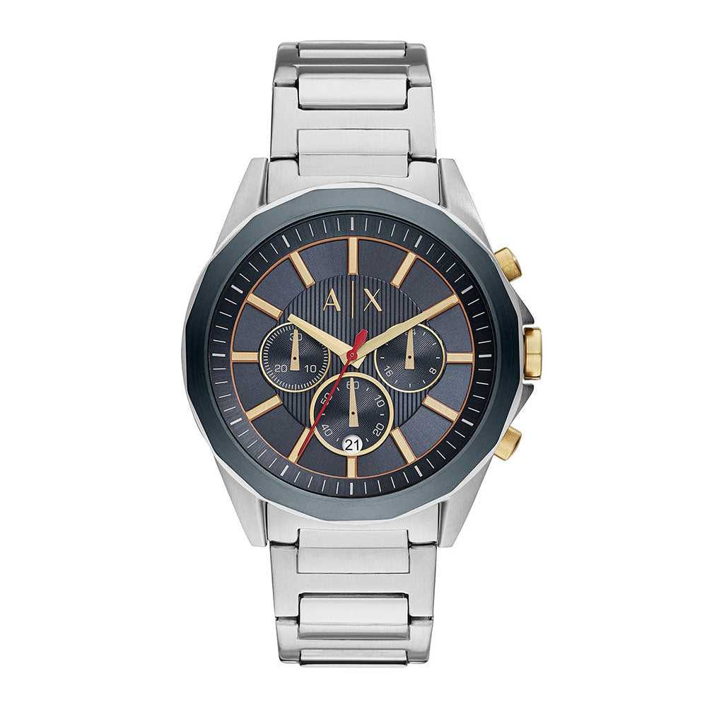ARMANI EXCHANGE CHRONOGRAPH SILVER STAINLESS STEEL AX2614 MEN'S WATCH - H2 Hub Watches